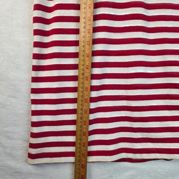 Levis Striped Long Sleeve Tee Shirt Red White Size Large 1991 Vintage Deadstock - Picture 7 of 8